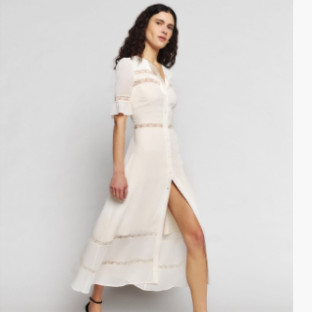 reformation white Woodson dress
